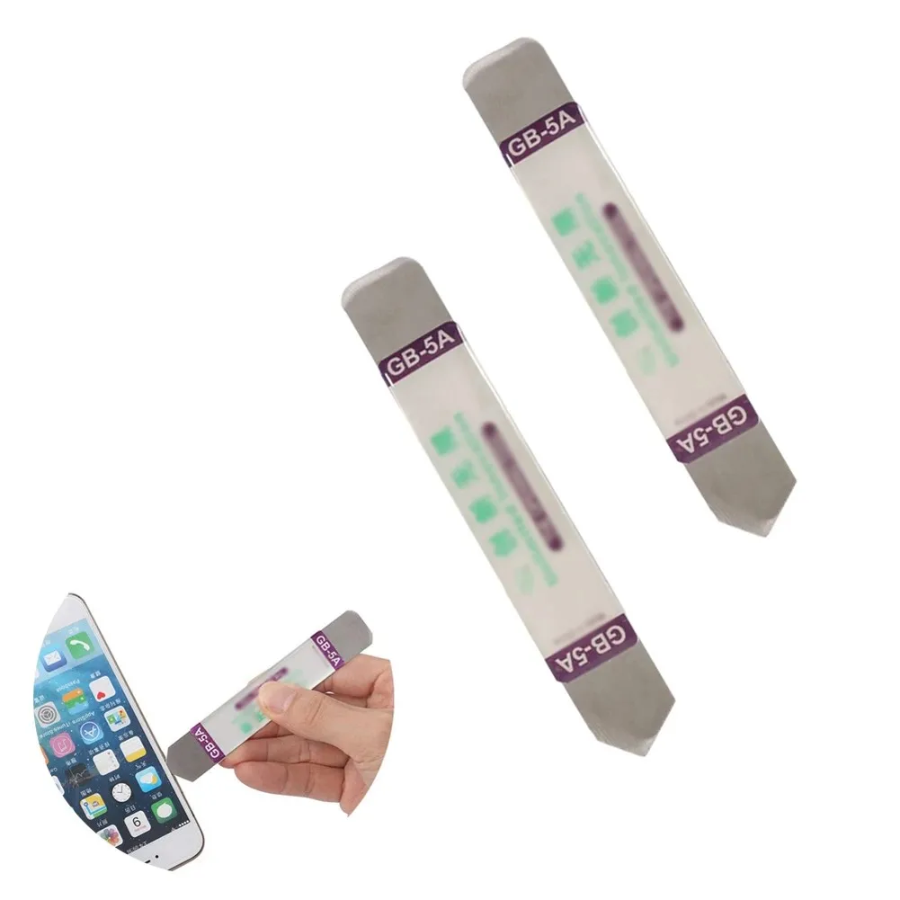 

2PCS Stainless Steel Blade Soft Thin Pry Spudger Cell Phone Tablet Screen Battery Opening Tools For Samsung IPhone IPad Opener