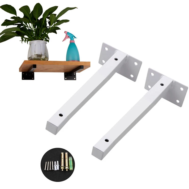 

2PCS 100-500mm White Triangle Folding Angle Bracket Heavy Support Adjustable Wall Mounted Bench Table Shelf Bracket Furniture