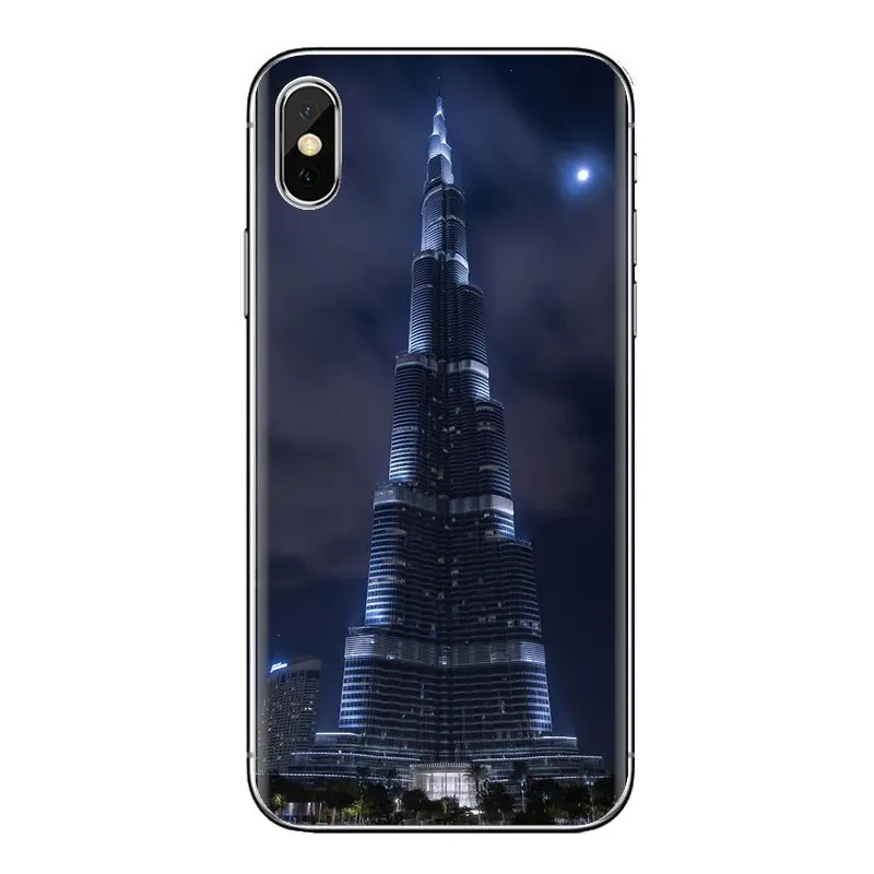 Чехол из термопластичного полиуретана башня будж-Халифа здания в Дубае для samsung