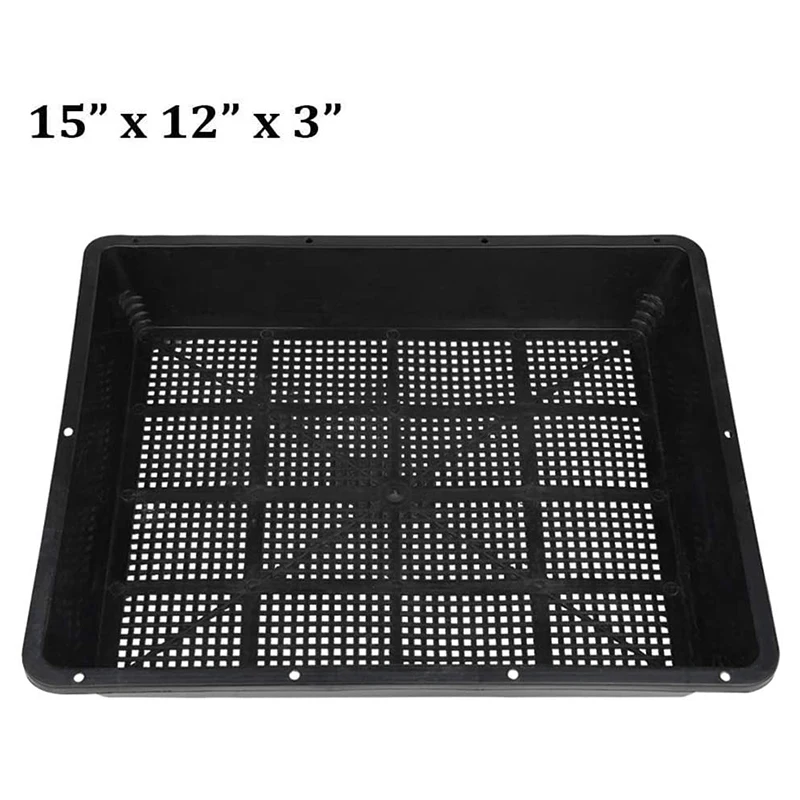 

5Pcs Seedling Tray Plant Grower Dish Seedling Basin Thickening Seedling Tray for Agriculture Garden Home Balcony 37X30cm