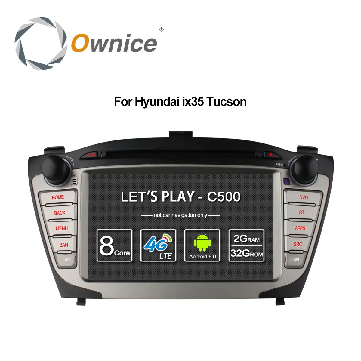 Ownice C500 4G SIM LTE для Hyundai iX35 Tucson 2009 2015 Android 6 0 8 ядер 2 din автомобильный dvd gps Радио Гб ОЗУ 32