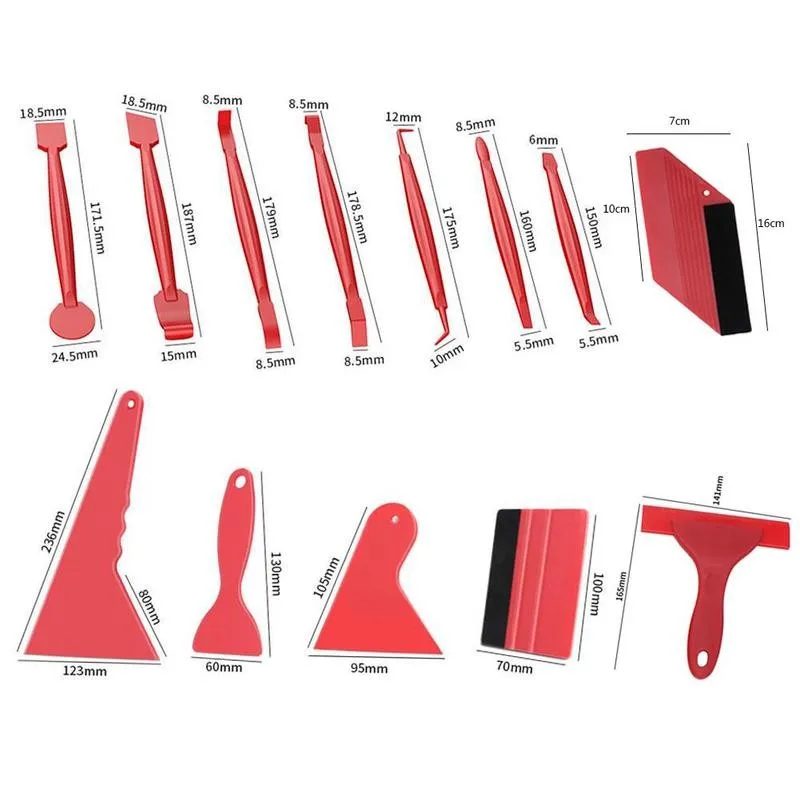 

Vinyl Wrap Tools Universal Car Window Tint Film Vinyl Install Tool L Scraper Window Scraper Squeegee Sticker Auto T8H2