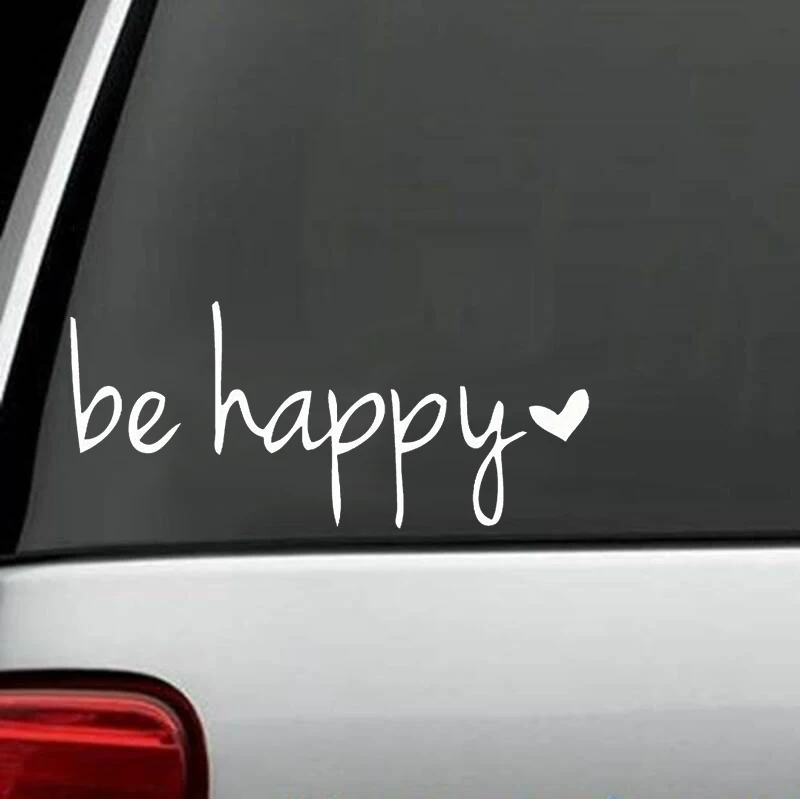 6 &quotширокий Be Happy стикер наклейка ноутбук автомобильный ноутбук|Наклейки на