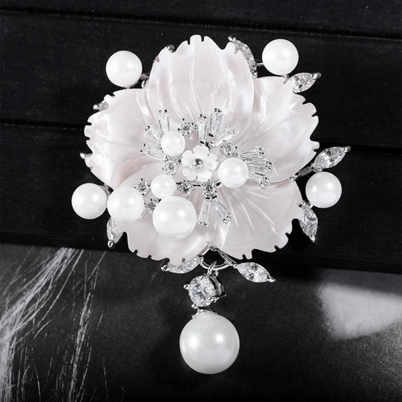 

Rose Brooches for Women Vintage Fashion Style Elegant Wedding Pins Party Brooch Upscale atmosphere