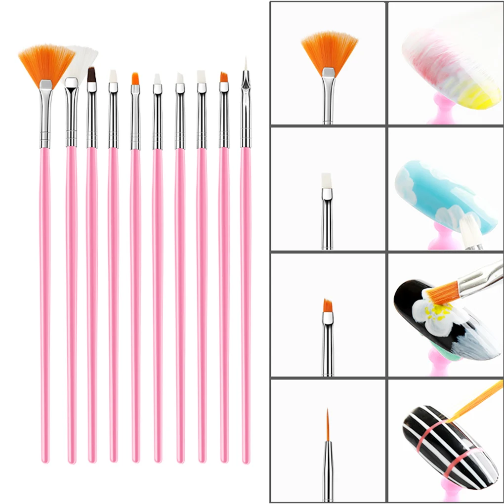

Nail Brush For Manicure Gel Brush For Nail Art 15Pcs/Set Nail Brush Acrylic Liquid Powder Carving Gel Brush