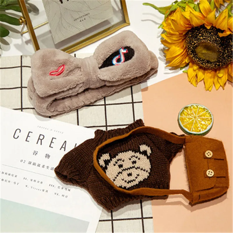 30 см кофейная утка плюшевая сетка Красная пудра с гиалуроновой кислотой плюшевый