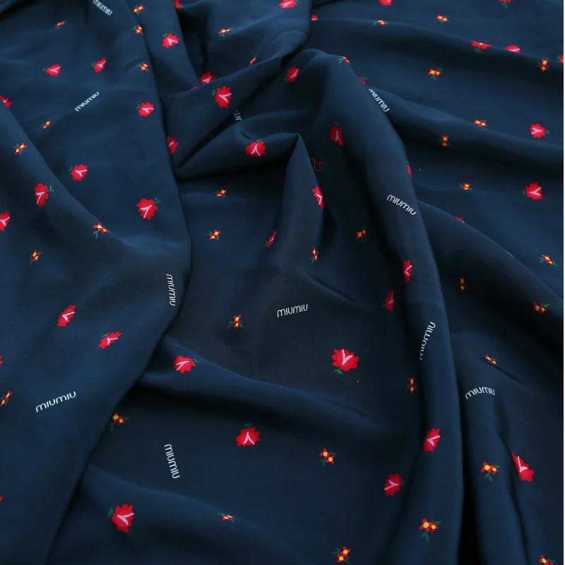 140 * 200CM 23 M / Silk Crepe -De-Chine Print Fabric Shirt Dress New Fashion Cloth | Дом и сад