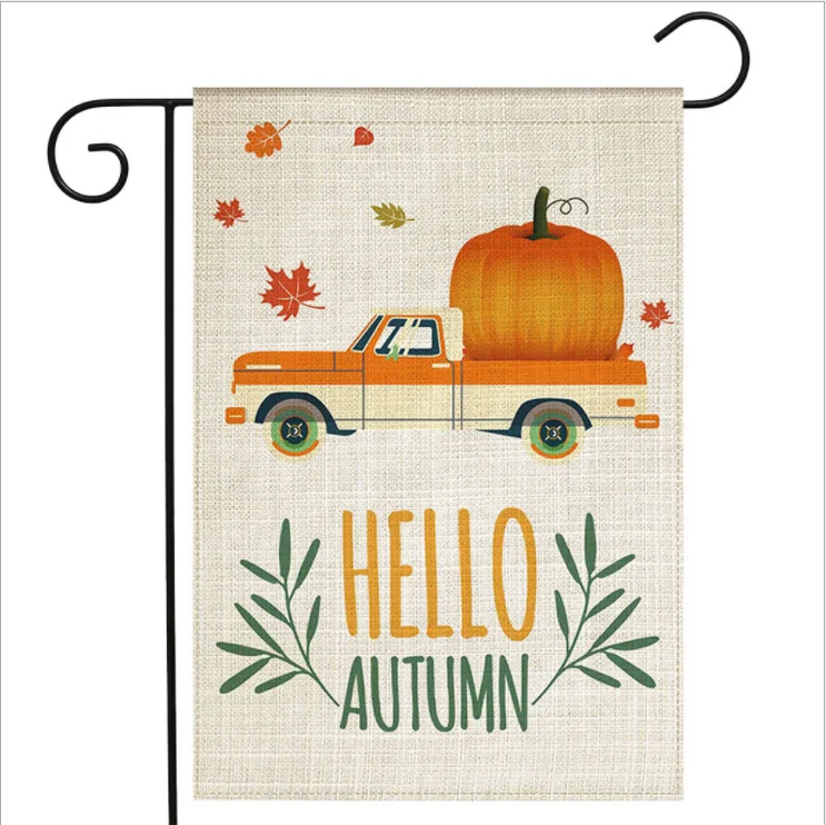 Рождественский флаг с буквенным цветочным принтом Садовый рождественские