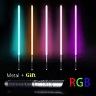 Светильник YQ ziqing 11 цветов, световой меч RGB, с металлической ручкой, 80 см