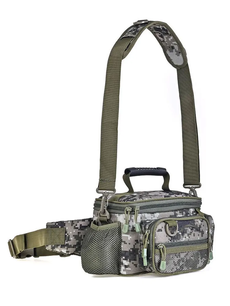 

Multifunctional Fishing Tackle Bags Single Shoulder Crossbody Bag Waist Pack Fish Lures Gear Utility Storage Fishing Bag