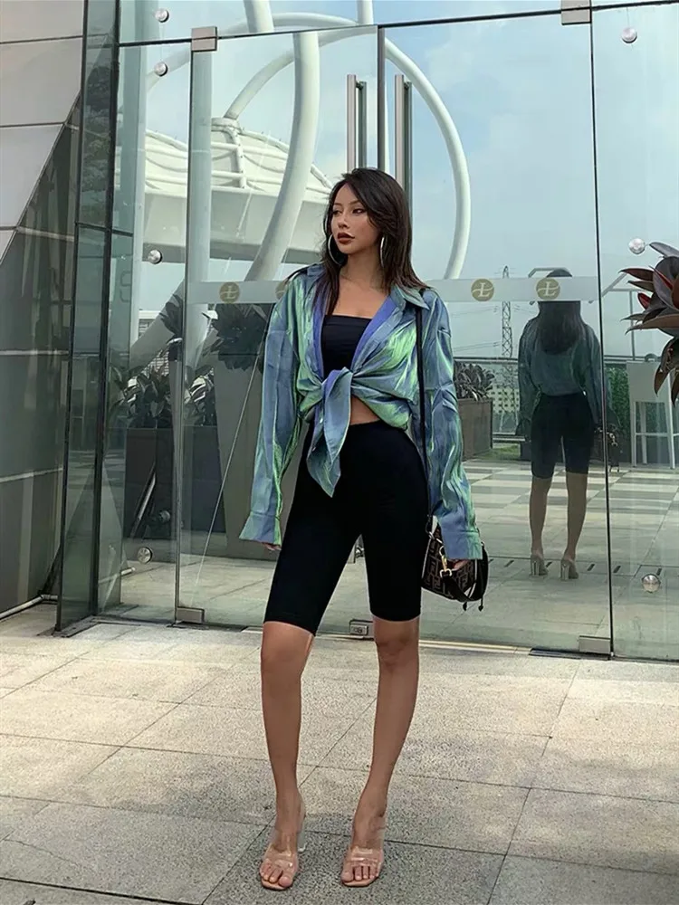 Новинка 2019 рубашка в гонконгском стиле ранней осени женская блузка с блестками