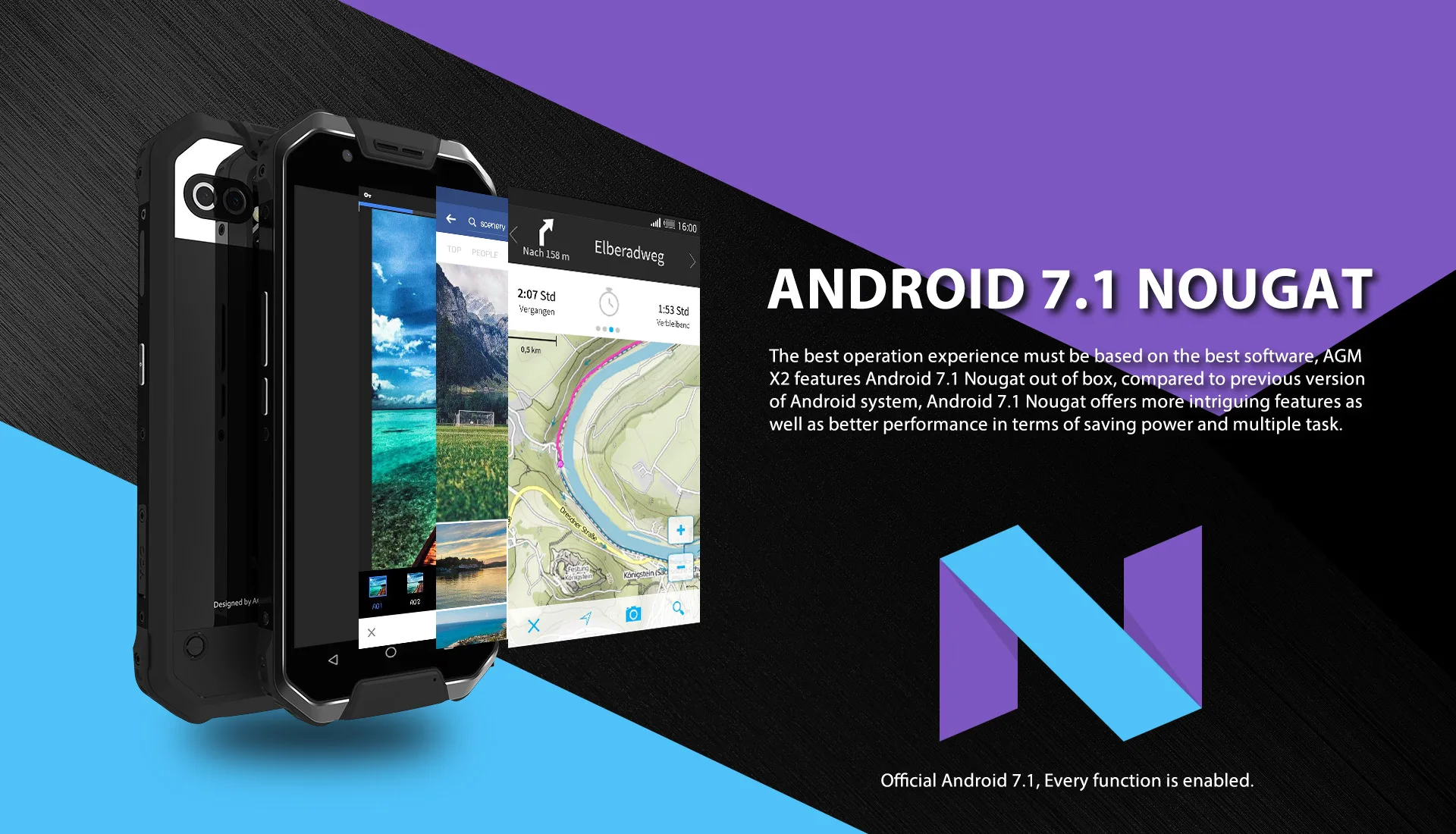 AGM X2 5," 4G смартфон 6G+ 64G/128GB Android 7,1 мобильный телефон IP68 Водонепроницаемый Восьмиядерный 6000mAhNFC VOC