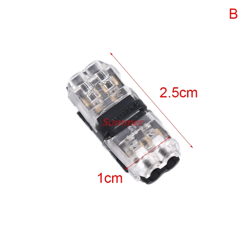 

New 1 PC 1/T Type 2pin Scotch Lock Quick Splice Wire Connectoren Voor Terminals Crimp Elektrische Auto Audio 24-18AWG Draad Set