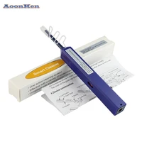 one click fiber optic connector cleaner pen for 1 25mm lc mu connectors fiber optic tools