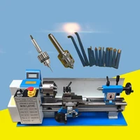 0618 220v mini lathe machine benchtop metal lathe tool household diy small stainless steel lathe metal processing lathe