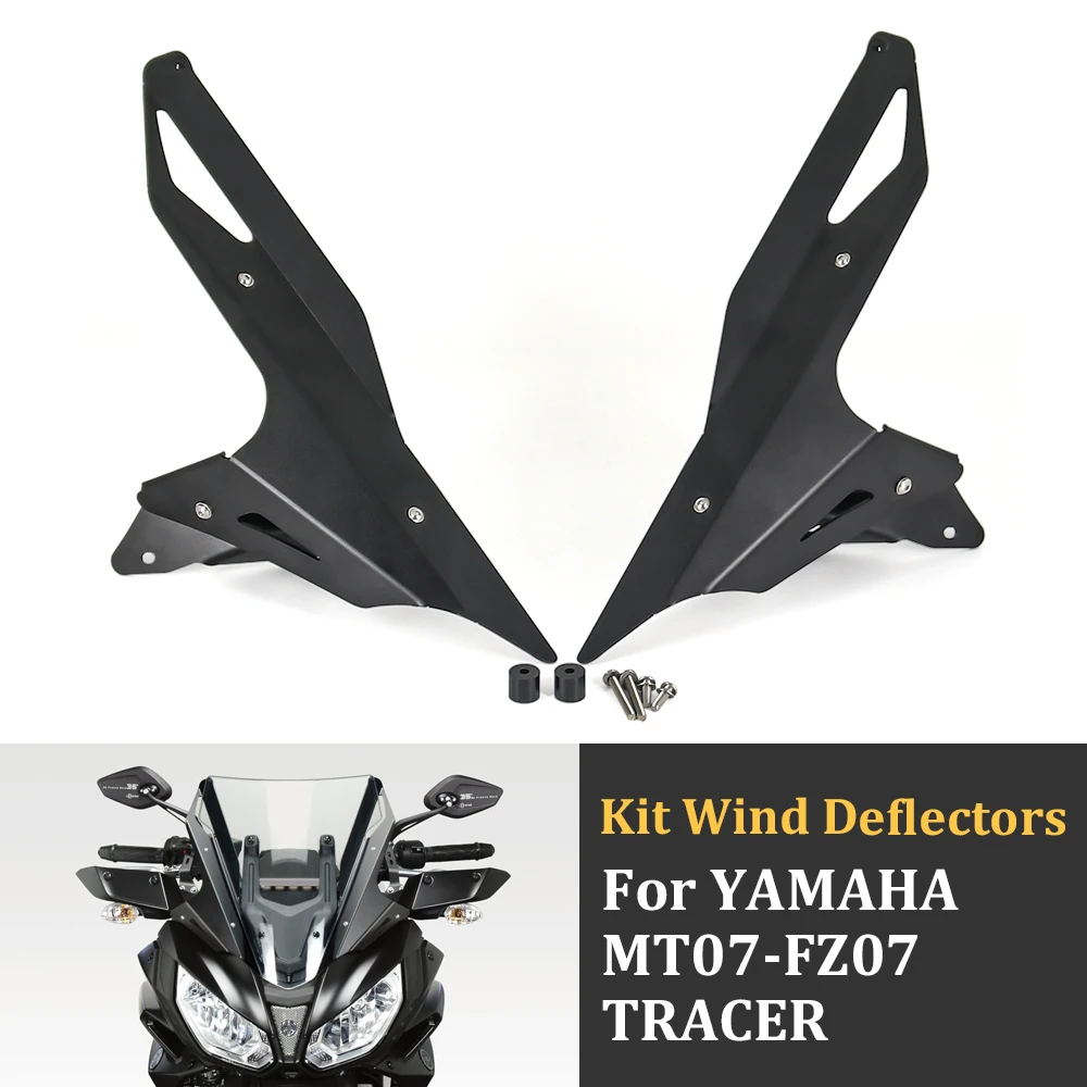 

For YAMAHA MT-07 MT07 FZ07 FZ 07 TRACER Tracer Aluminum Windshield ​Side Kit Wind Deflectors ​Front Deflector Fairing Extension
