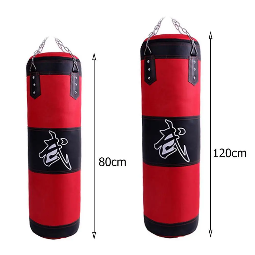 

80/120cm Empty Boxing Bag Kick Muay Thai Sandbag Kids Punching Training Fitness Stand Water Base Training Pressure Relief Bag
