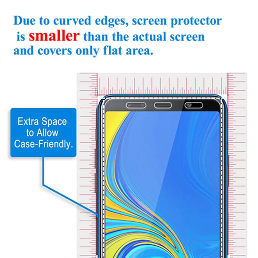 a7 2018 armored protective glass on for samsung a12 a51 a02 a02s a32 screen protectors galaxi a 7 2018 tempered glas verre tremp free global shipping