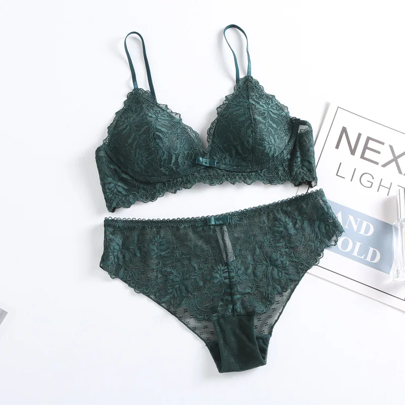 Кружевной бюстгальтер с французским треугольником пикантное нижнее белье