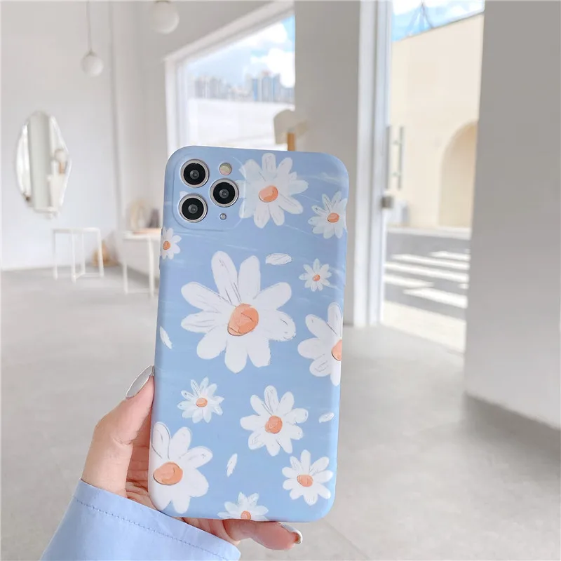 Чехол для Телефона Iphone 7 Plus XR 11 Pro Max 8 мягкий корпус Apple X Xs Xsmax женские чехлы с синими
