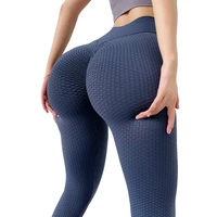 grid tights yoga pants seamless high waist fitness leggings breathable activewear gym push up workout leggins ankle length pants