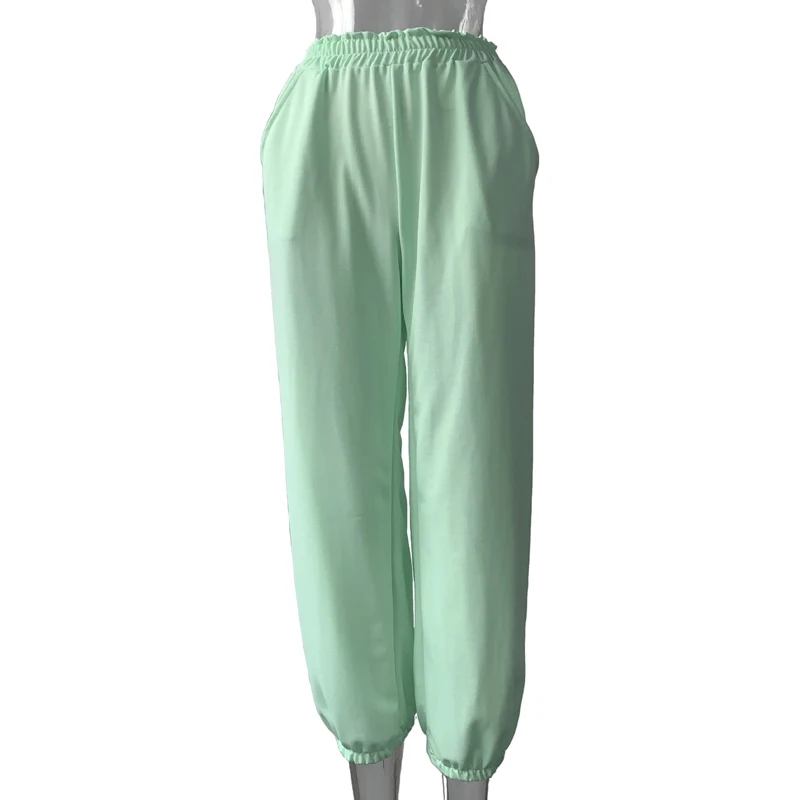 Брюки спортивные женские черные серые белые с высокой талией | Женская одежда