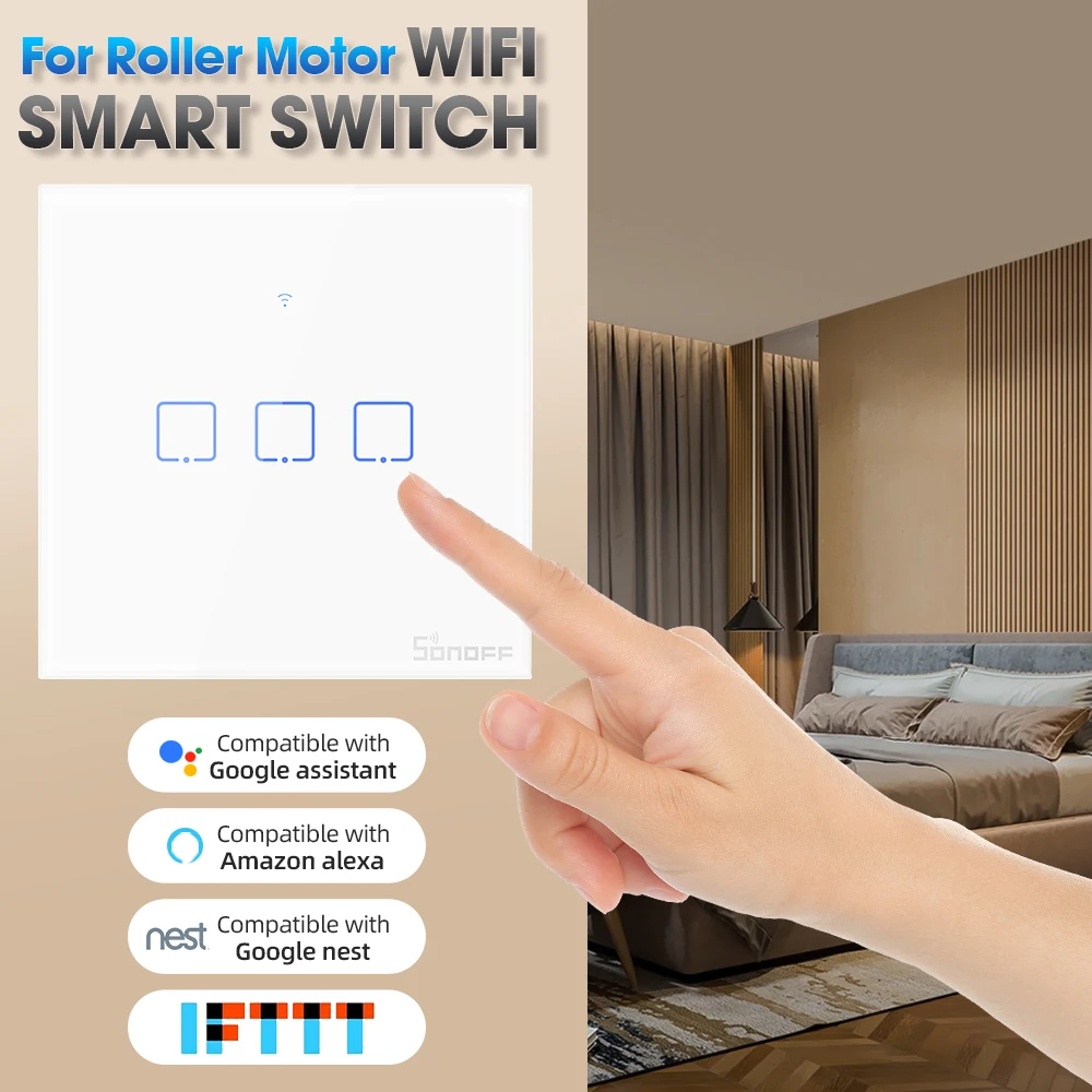 Smart WiFi Wall Touch Light Glass Switch Work with Alexa Google Home Touch Switch for Led Lamp Timer Voice Control Wall Switch