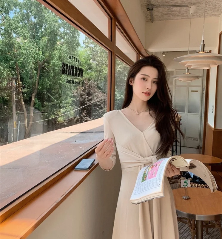 

Picture New French Lightly Mature Long Dress for Women