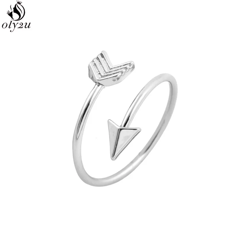 2020 Новые Модные посеребренные кольца со стрелками для женщин панковские