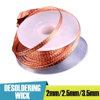 2 0mm2 5mm3 5mm 3m desoldering braid welding solder remover wick wire low residue tin strip for electrical soldering and diy