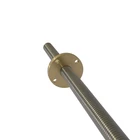 Винт T16 16 мм длина 450 мм шаг 4 мм свинцовый 304 трапециевидный из нержавеющей стали с латунной медной гайкой 1 шт.