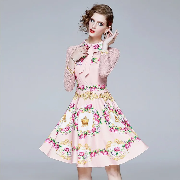 HAMALIEL Новое модное весеннее бальное платье 2020 подиумное женское с цветочным