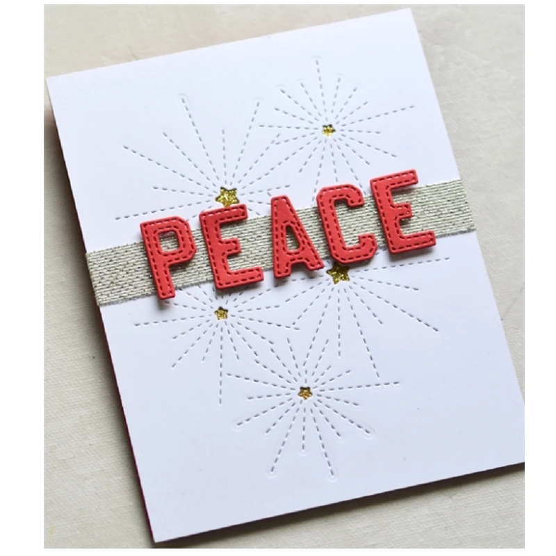 New Stitched Uppercase Letter Alphabet Craft 2020 Metal Cutting Dies for Scrapbooking and Card Making Decor Embossing No Stamps | Дом и сад