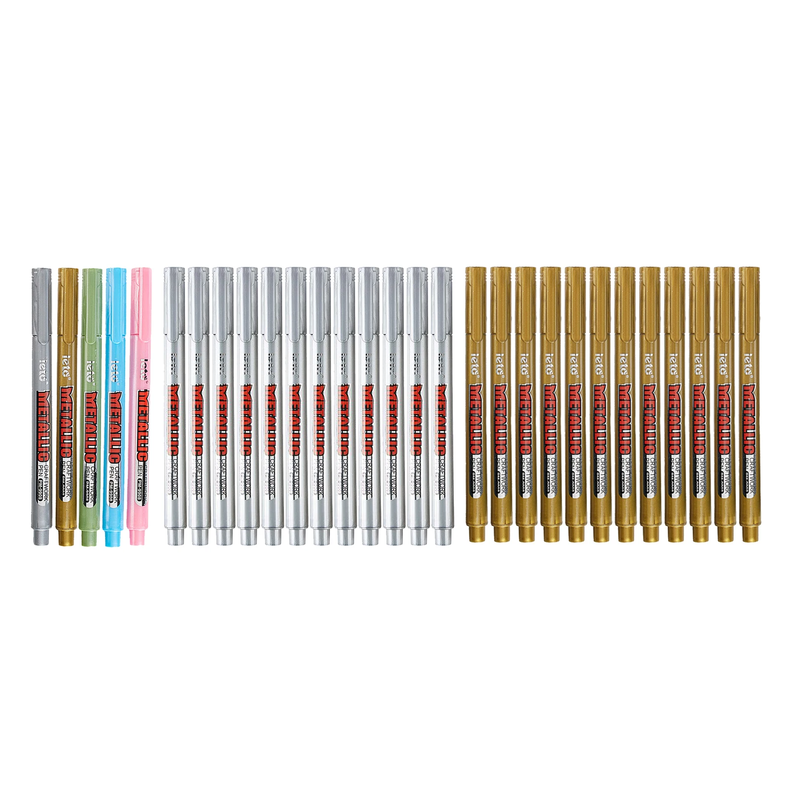 

5/10x Waterproof Metallic Paint Pen Markers for Rock, Glass, Cardstock, Metal