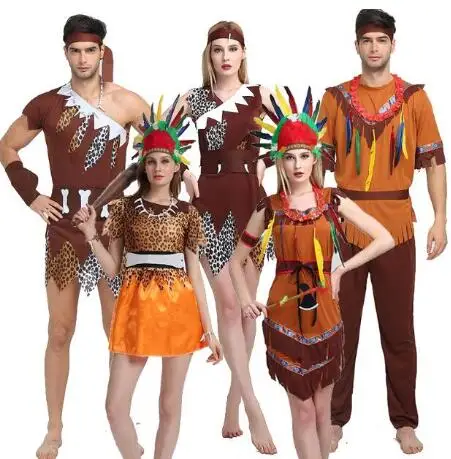 Взрослые дети индийский примитивный мачо костюм кавимана костюмы на Хэллоуин