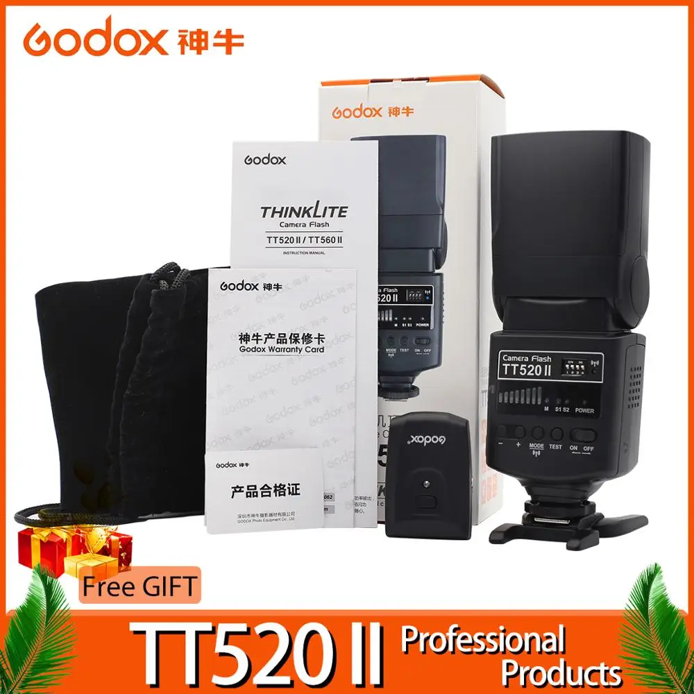 Вспышка Godox TT520 II Flash TT520II + комплект цветных фильтров|Фотовспышки| |