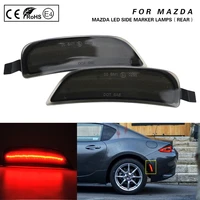 2x for mazda miata mx 5 nd 2016 2017 2018 2019 2020 2021 fiat 124 spider abarth 2017 rear led side marker lamps light smoked