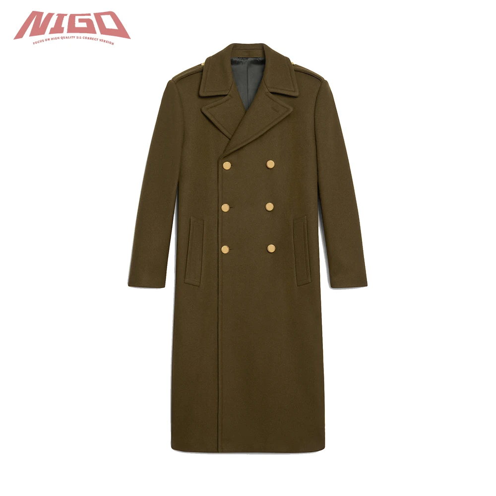 

Женское осенне-зимнее пальто NIGO Ms 21ss в стиле милитари шерстяное пальто # nigo55681