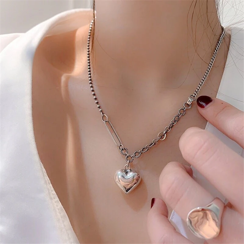 Корейская мода Прямая поставка асимметричная Женская цепочка на шею в форме