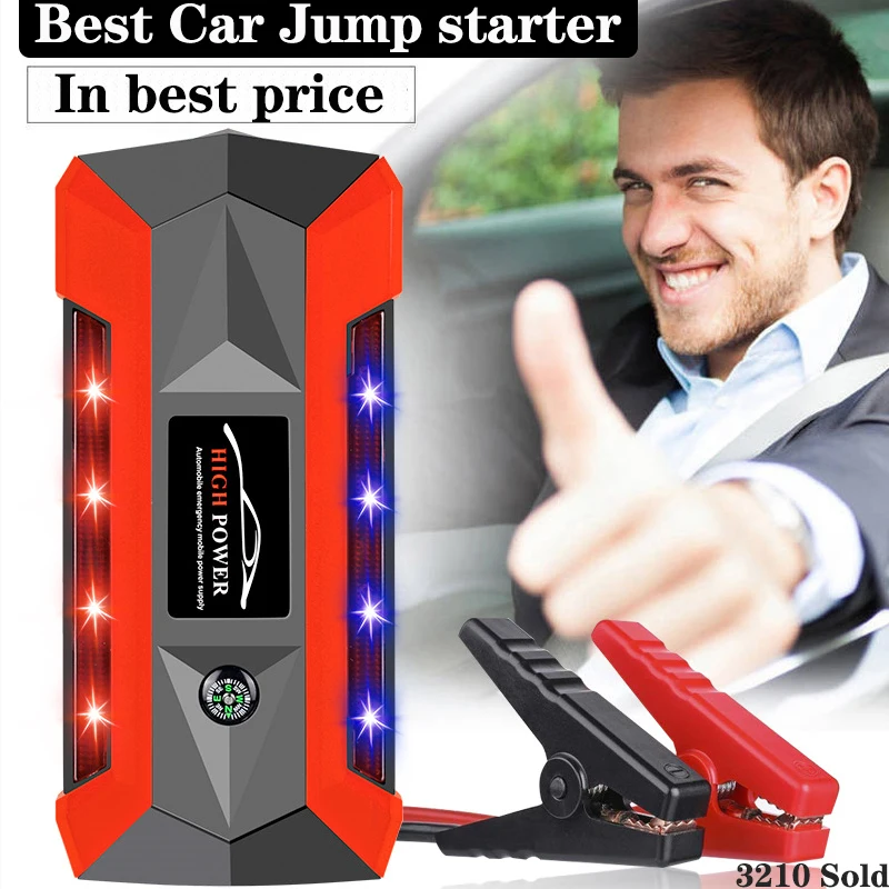 

Car Jump Starter Multifunction Emergency 89800mAh 4USB Charger Battery Power Bank Pack Booster 12V Starting Device Waterproof