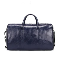 fashion men travel bag luggage bags shoulder bag large capacity pu leather portable business handbag crossbody casual mens bags