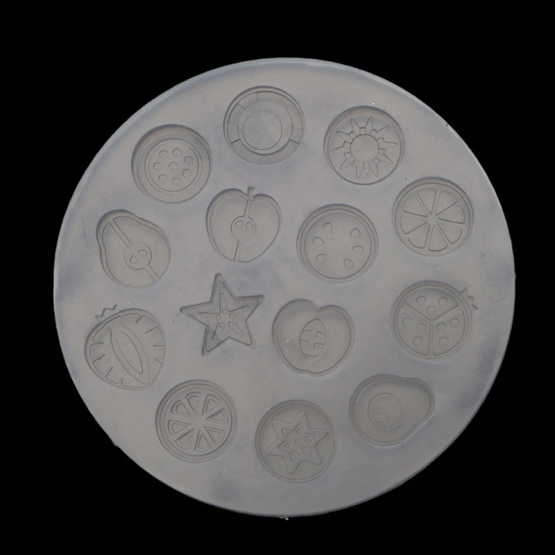 

Crystal Epoxy Resin Mold Fruit Vegetable Slices Quicksand Casting Silicone Mould DIY Crafts Jewelry Making Tool U90F