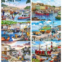new 5d diy diamond painting sea view diamond embroidery car cross stitch full square round drill crafts home decor manual gift