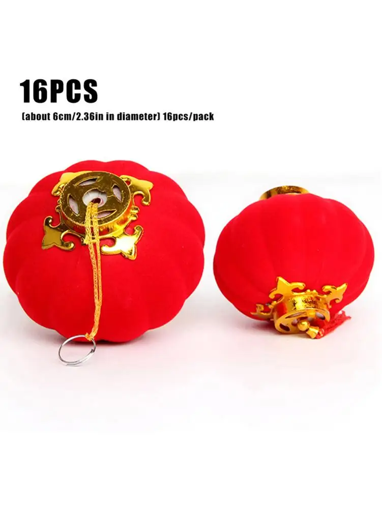 16 шт. красные фонарики из искусственной кожи | Дом и сад