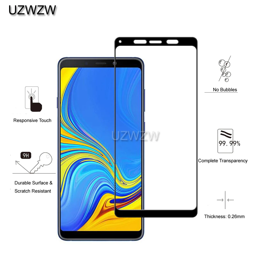 Стекло для Samsung Galaxy A9 2018 полное покрытие 0 26 мм защитное закаленное стекло