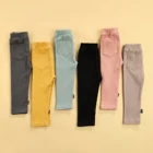 Детские однотонные трикотажные брюки на осень-зиму