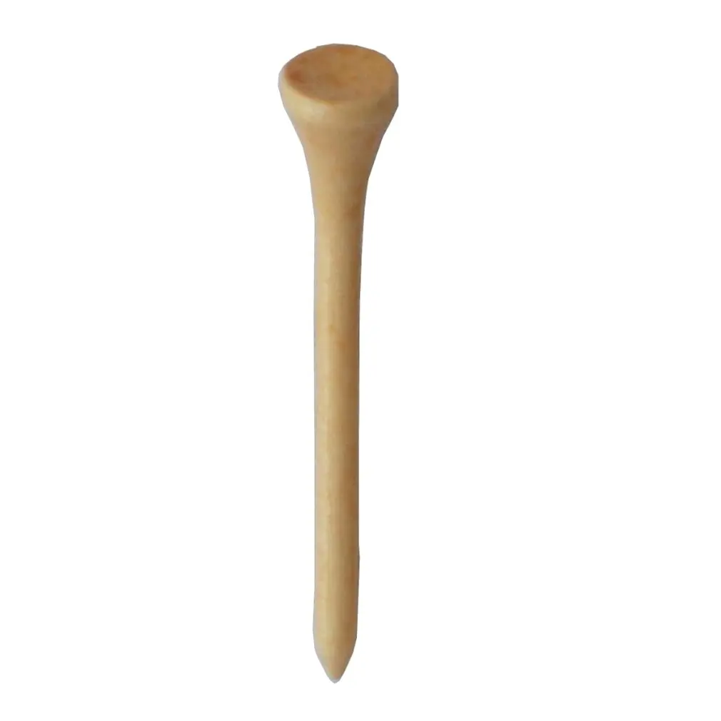 

2021 New Golf Ball Wood Wooden Tee Straight Wood Long TEE 83mm Long New