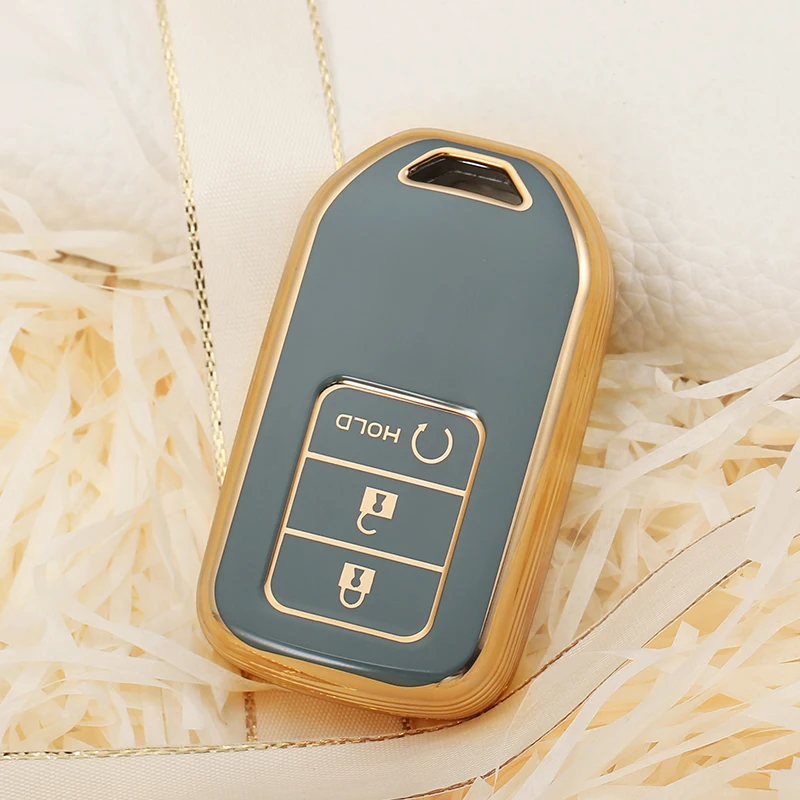 

Чехол для автомобильного ключа с 3 кнопками, чехол для ключа из ТПУ для Honda Civic City Accord CRV