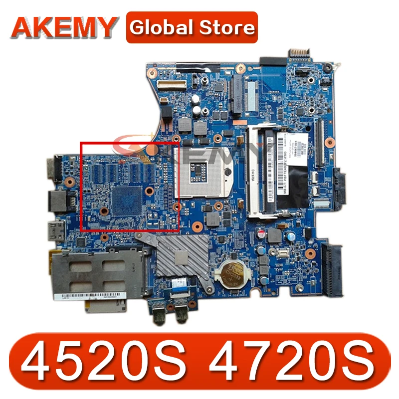 

Материнская плата AKemy для ноутбука HP Probook 4520S 4720S HM57 598667-001 598667-501 H9265-1 48. 4gk06. 041