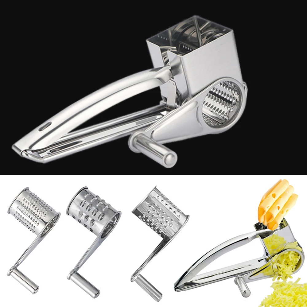 

Multi-function Cheese Grater for Household Kitchen Planer Rotary Chocolates Stainless Steel Cutter Grinder Home Accessories